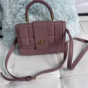 Elegant Mauve Quilted Women's Bag